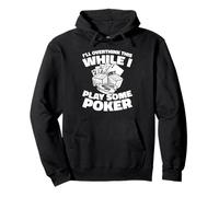 Poker Texas Hold'em - Face Bluff River Poker Felpa con Cappuccio