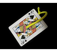 Poker Trucchi Magici Stringa Attraverso Le Corde Di Carte Salta Tra Tre Fori Carta Magia Close-up Street Illusioni Edificio Mentalismo Puntelli