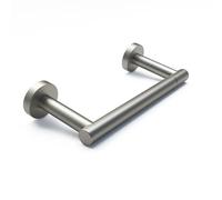 POKIM - Portarotolo di carta igienica in metallo per bagno e toilette, flessibile, girevole, a parete, in acciaio inox SUS 304, regolabile, per rotoli grandi/maxi, moderno, nichel spazzolato