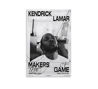 POKKMNJB Kendrick Poster Lamar, stampa artistica da parete su tela, decorazione per la casa, camera da letto e soggiorno, 30 x 45 cm, senza cornice