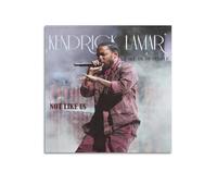 POKKMNJB Poster di Kendrick Lamar Rapper, stampa artistica da parete su tela, decorazione per la casa per camera da letto e soggiorno, 40 x 40 cm, senza cornice
