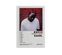 POKKMNJB Poster di Kendrick Lamar, stampa artistica da parete su tela, decorazione per la casa, camera da letto e soggiorno, 60 x 90 cm, senza cornice