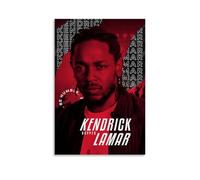 POKKMNJB Poster di Kendrick Lamar, stampa artistica da parete su tela, decorazione per la casa, camera da letto e soggiorno, 60 x 90 cm, senza cornice