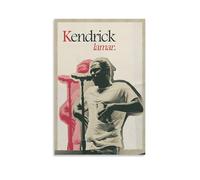 POKKMNJB Poster di Kendrick Lamar, stampa artistica da parete su tela, decorazione per la casa, per camera da letto e soggiorno, 20 x 30 cm, senza cornice
