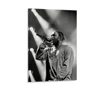 POKKMNJB Poster di Kendrick Lamar, stampa artistica da parete su tela, decorazione per la casa per camera da letto e soggiorno, 30 x 45 cm, stile cornice