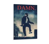 POKKMNJB Poster di Kendrick Lamar, stampa artistica da parete su tela, decorazione per la casa per camera da letto e soggiorno, 60 x 90 cm, con cornice