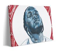 POKKMNJB Poster di Kendrick Lamar, stampa artistica da parete su tela, decorazione per la casa per camera da letto e soggiorno, 20 x 30 cm, stile cornice