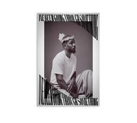 POKKMNJB Poster di Kendrick Lamar, stampa artistica da parete su tela, decorazione per la casa, per camera da letto e soggiorno, 30 x 45 cm, senza cornice