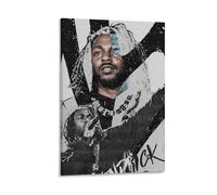 POKKMNJB Poster di Kendrick Lamar, stampa artistica da parete su tela, decorazione per la casa per camera da letto e soggiorno, 30 x 45 cm, stile cornice