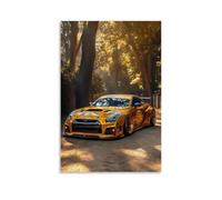 POKKMNJB R36 Jdm - Poster artistico estetico su tela, decorazione per la casa, camera da letto, soggiorno, 30 x 45 cm, senza cornice