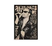 POKKMNJB Stampa artistica da parete su tela, motivo: Alice in Chains Rock Band, decorazione artistica da parete per camera da letto e soggiorno, 30 x 45 cm, senza cornice