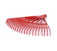 pokm toolsmarket - Rastrello 43 cm - Scopa extra rinforzata - Rastrello da fieno con 22 denti - Raschietto in plastica - Rastrello da giardino di qualità UE