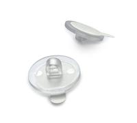 Pokornys - 20 ganci autoadesivi con occhiello I ganci da soffitto trasparenti I ganci autoadesivi di 20 mm di diametro I ganci adesivi extra forti I incollare invece di perforare