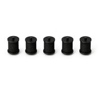 Pokornys 5 rotoli di colore per Herlitz & Sato Samark SP 1 riga - Rotoli di ricambio per etichette da 21 x 12 mm - Compatibile con Herlitz 160510/4 - Incluse istruzioni - Nero