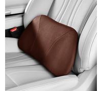 POKSRI 1P Cuscino lombare auto,39x22cm pelle velata,Schiuma Memory multifunzionale cuscini schiena sedile supporto,cuscino decorativo,seduta,ufficio,divano(caffè)
