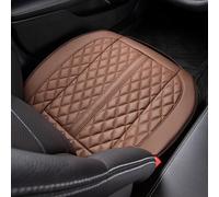 POKSRI coprisedili auto universale anteriore Pelle Mucca Genuina,cuscino sedile auto guidatore,copriseggiolino cuscini,É adatto per la maggior parte dei veicoli dalla categoria A in su(caffè,1pc)