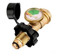 POL in ottone per adattatore QCC1 con manometro per il monitoraggio del cilindro di propano e connessione sicura per elettrodomestici esterni QCC1-Standard