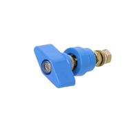 POL102/BL Morsetto da laboratorio blu 1kVDC 100A Contatti: ottone 81 mm Filet...