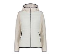 Polaire a cappuccio ibrida tecnica lavorata donna CMP Beige S
