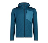 Polaire con cappuccio jacquard mélange CMP Bleu M
