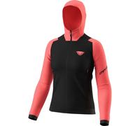 Dynafit Blacklight Thermal Hooded W - felpa in pile - donna S Black/Light Red woman Recycled Polyester,Polygiene,Carvico