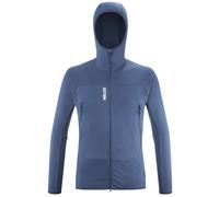 Millet - Pile tecnico stretch - Fusion Grid Hoodie M Dark Denim per Uomo - Taglia M - Blu navy