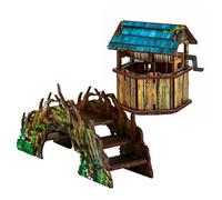 POLANDGAMES- Set di Costruzioni - Forest Bridge & Well Accessori, 321