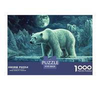 Polar Bear 1000 Pieces Jigsaw Puzzles For Adults Challenging Game Stress Relieving Entertainment Cultivate The Spirit of Teamwork for The Whole Family, Gifts for Women, Gifts for Men 38x26cm/1000pcs