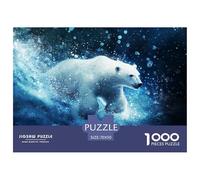 Polar Bear 1000 Pieces Jigsaw Puzzles For Adults Challenging Game Stress Relieving Entertainment Exercise The Memory of The Brain for Men, Women, Elders, Seniors 70x50cm/1000pcs