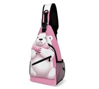 Polar Bear - Borsa a tracolla unisex, regolabile, piccola borsa a tracolla, zaino per escursioni e viaggi