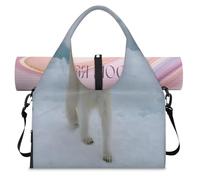 Polar Bear, borsone sportivo Arctic per donne e uomini, borsa da notte con scomparto per scarpe, borsa a tracolla per yoga, palestra, viaggi, Colore, L, Organizer per borse