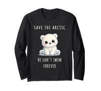 Polar Bear Climate Crisis Awareness Maglia a Manica