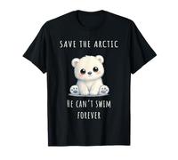 Polar Bear Climate Crisis Awareness Maglietta