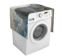 Polar Bear Copertura per lavatrice con tasche portaoggetti, copertura antipolvere per lavatrice e asciugatrice, 137,9 x 52,1 cm, per frigorifero e cucina, decorazione per la casa