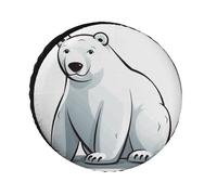 Polar Bear, copertura per pneumatici impermeabile, anti UV, 61 cm, per asse singolo, per camper, camion, SUV, rimorchio, universale, per tutte le stagioni