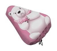 Polar Bear, coprisedile per bicicletta da uomo e donna, impermeabile e antipolvere, con coulisse, copertura regolabile per sella della bicicletta, protezione da pioggia e sole