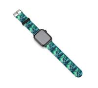 Polar Bear Family Northern Lights - Cinturino compatibile con iWatch, cinturino morbido e divertente per Smart Watch da 38 mm/40 mm, 42 mm/44 mm, 38mm/40mm, Silicone, Nessuna pietra preziosa