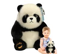 Polar Bear, giocattolo di peluche, simpatico panda di peluche, simulazione Polar Bear Cinese Panda peluche - Bambola morbida realistica irresistibile per la decorazione della stanza