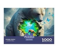 Polar Bear Puzzle Da 1000 Pezzi Per Adulti E Bambini Dai 12 Anni in Su Multicolore Immagine Dipinta Educativi Idea Regalo Uomo E Donna 70x50cm/1000pcs
