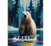 Polar Bear Sketchbook - Artistic Drawing and Sketching Notebook | Abstract Cover Inspired by Winter Nature: For Creative Souls and Animal Lovers