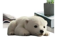 Polar Bear Stuffed Animal, Soft Plush Doll Toy, Huggable Companion & Plush For Sleeping, Bedroom Decor, For Kids, Adults, And Holiday Occasions, White, 7.09x7.09x9.84 Inches,