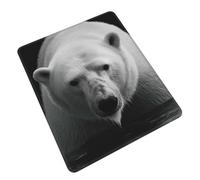 Polar Bear Tappetino Scrivania Durevoli Mousepad Antiscivolo Tappetino per Mouse per Casa Computer Accessori Scrivania 25X30Cm