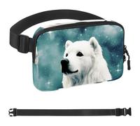 Polar Bear Watching Stars-1730 Marsupio da uomo e donna, marsupio con cinturino regolabile, alla moda, borsa a tracolla ovunque, per viaggi all'aperto, corsa, escursionismo, multicolore, Multicolore,