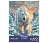 Polar Bear1000 Pezzi Puzzle Città Sfida Per Adulti Puzzle Animali Divertenti Per Uomo E Donna Intrattenimento Creativo38x26cm/1000pcs