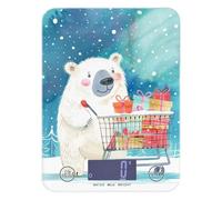 Polar Bears Give Gifts - Bilancia da cucina per alimenti, 5 kg/5 g, digitale da cucina con 4 unità per la produzione di sapone, arrosto cheto (batterie non incluse)