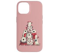 Polar Bears Loves Xmas A Very Bearry Christmas Bear Tree Custodia per iPhone 14