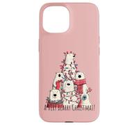Polar Bears Loves Xmas A Very Bearry Christmas Bear Tree Custodia per iPhone 15
