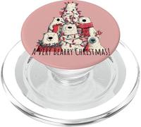 Polar Bears Loves Xmas A Very Bearry Christmas Bear Tree PopSockets PopGrip per MagSafe