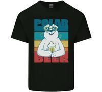 Polar Beer Funny Bear Alcohol Play On Words Uomo Cotone T-Shirt Tee Top