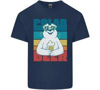 Polar Beer Funny Bear Alcohol Play On Words Uomo Cotone T-Shirt Tee Top